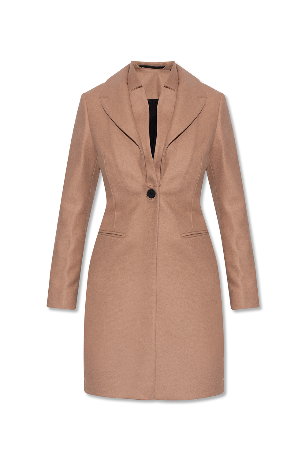 All saints cheap camel coat